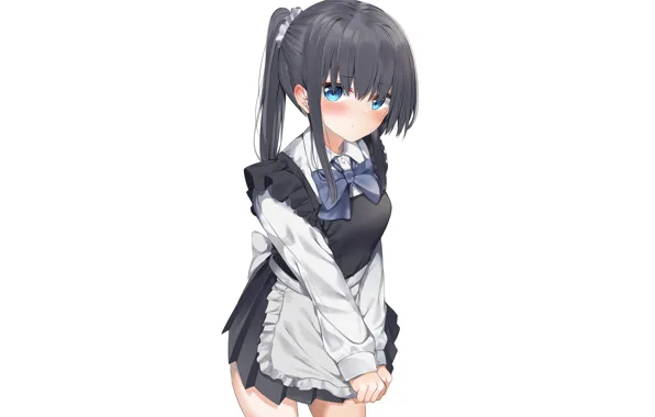 Girl, long hair, dress, anime, blue eyes, beautiful, pretty, attractive