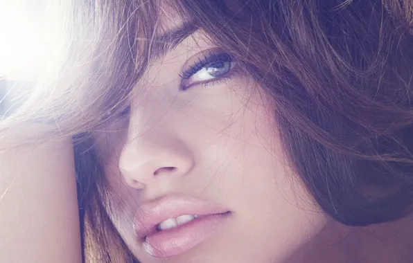 Взгляд, девушка, модель, Adriana Lima
