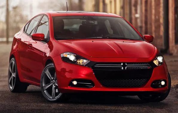 Dodge, Red, Dart, (2013)