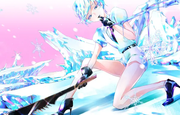 Взгляд, снежинки, Houseki no Kuni, Страна самоцветов
