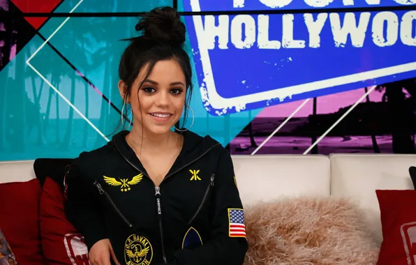 Улыбка, макияж, актриса, Jenna Ortega, Дженна Ортега