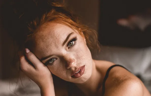 Портрет, рыжие волосы, Riley Rasmussen