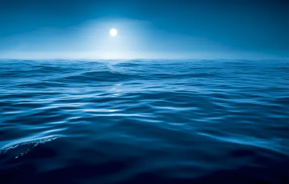 Картинка море, вода, ночь