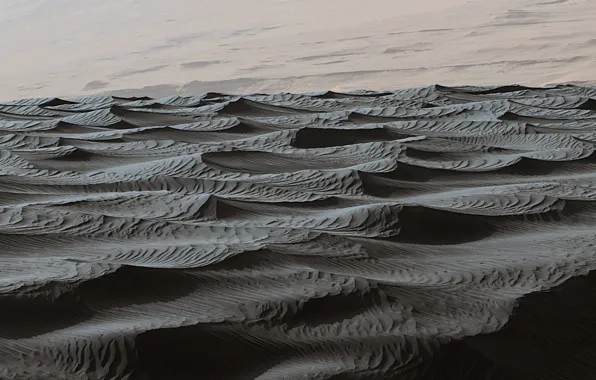 Дюны, марс, песчанные