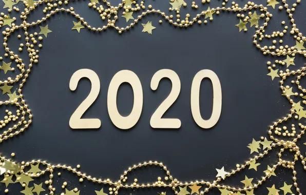 Новый год, украшение, Праздник, Золотой, 2020, Svetlana Cherruty