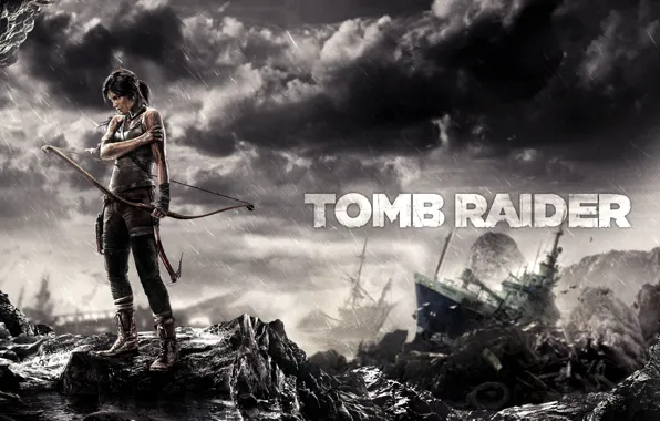Девушка, игра, Tomb Raider, game, 2013