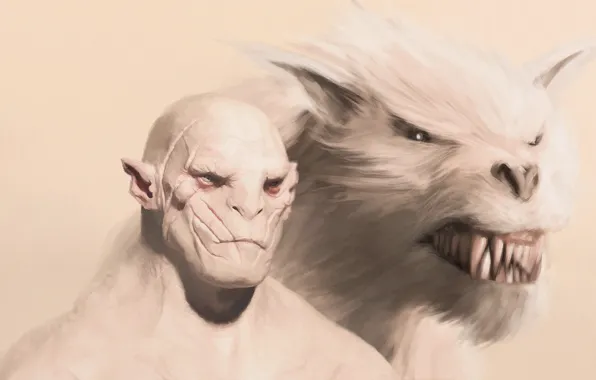 Art, Hobbit, Lord of the Rings, Warg, Azog