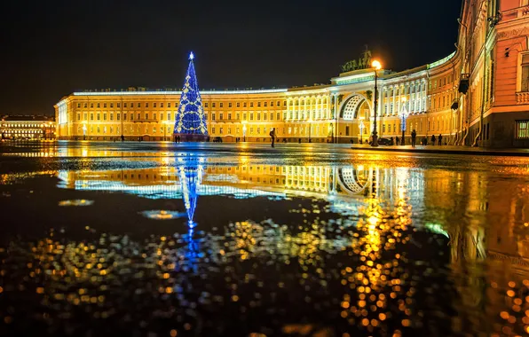 Ночь, Питер, Санкт-Петербург, ёлка, Russia, спб, St. Petersburg, spb