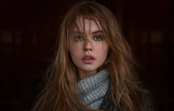 Model, Portrait, Sweater, Close Up, Anastasia Scheglova
