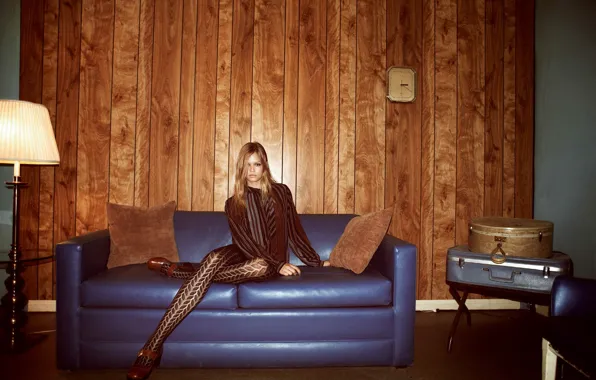 Диван, Колготки, Фотосессия, Anna Ewers, Anna Luisa Ewers