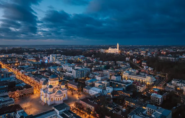 Lietuva, Kaunas, naktis