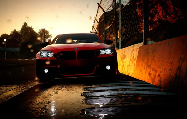 Car, bmw, red, game, corrida