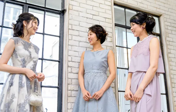 Dress, woman, lady, three women