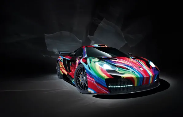 Car, McLaren MP4, 2012, black, color