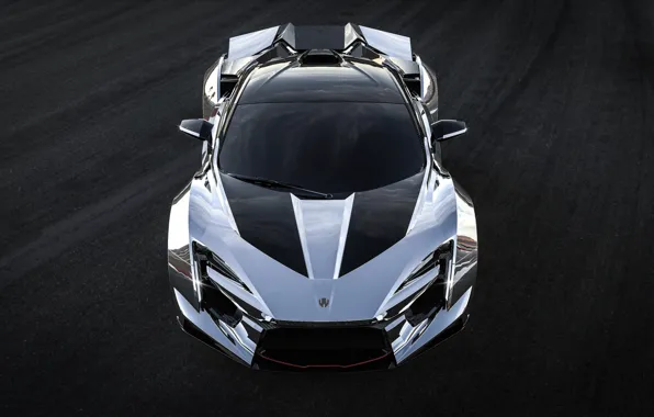 Авто, Машина, Серый, Асфальт, Серебро, Рендеринг, Хром, Supercar