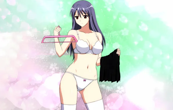 Girl, sexy, lingerie, pantsu, bra, cleavage, panties, thighhighs