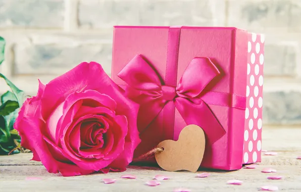 Картинка любовь, подарок, сердце, розы, букет, love, розовые, heart