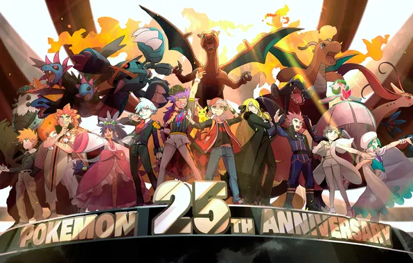 Аниме, манга, Pokemon, юбилей, video game, видео игра, Pokemon 25th anniversary, 25th anniversary