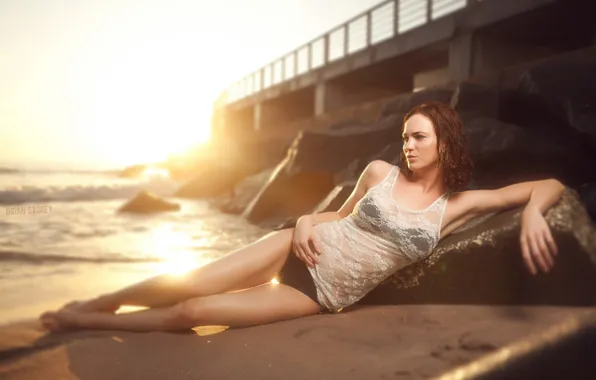 Девушка, солнце, мост, трусики, фотограф, girl, photography, photographer