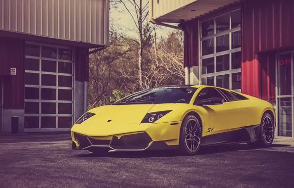 Lamborghini, Murcielago, Yellow, LP670-4, Super, Supercar, North, West