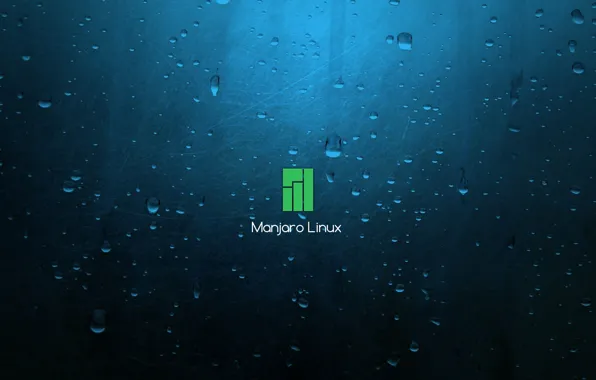 Синий фон, Linux, синий фон, Manjaro Linux, Manjaro, LINUX, Синий Фон