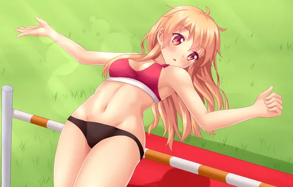Girl, sexy, cleavage, shorts, long hair, boobs, anime, beautiful