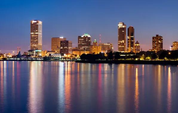 Картинка city, город, USA, Wisconsin, Milwaukee