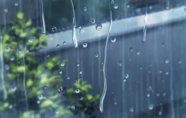 Дождь, Аниме, Макото Синкай, Anime, Rain, Wallpaper, Обои На Рабочий Стол, The Garden Of Words