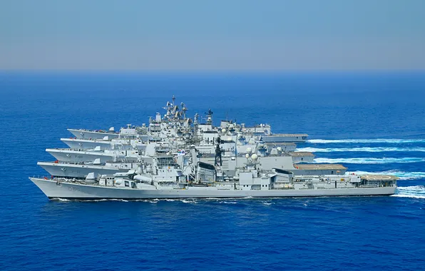 Боевые корабли, ВМС Индии, демонстрация мощи