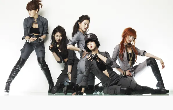 Музыка, девушки, азиатки, Южная Корея, k-pop, 4Minute, Kim Hyuna, Ким Хёна