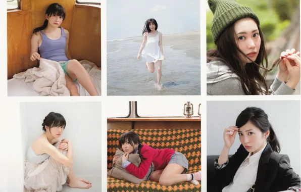 Asian, Model, Beach, Water, Bed, pretty, Woman, Ocean