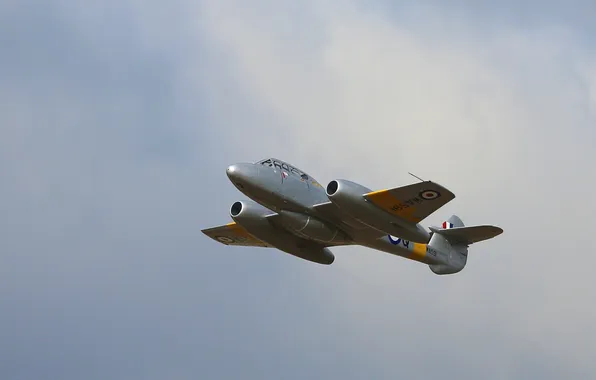 Картинка небо, истребитель, реактивный, Gloster Meteor