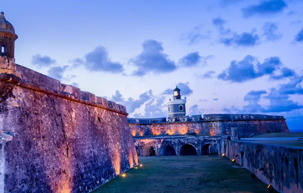 Замок, Пуэрто-Рико, Сан-Хуан, Castillo San Felipe del Morro