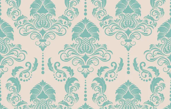Фон, голубой, текстура, орнамент, style, винтаж, pattern, victorian