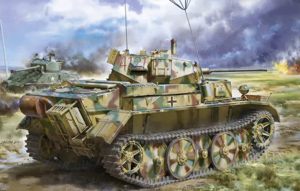 Легкий, Германия, танк, jason, войска сс, waffen SS, Pz.Kpfw.II Ausf.L Luchs