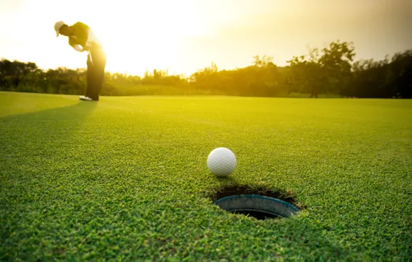 Картинка grass, golf, ball