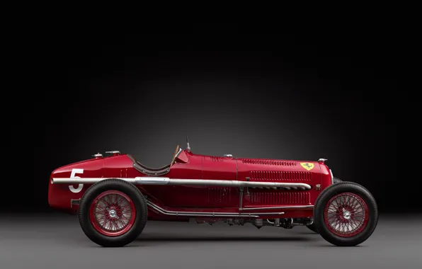 Картинка Спицы, Alfa Romeo, Classic, Scuderia Ferrari, 1932, Grand Prix, Classic car, Sports car