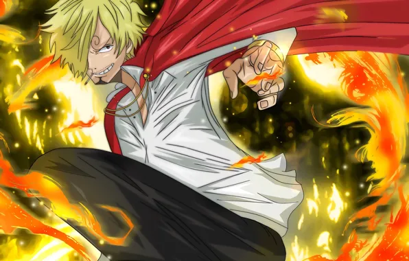 Огонь, парень, One Piece