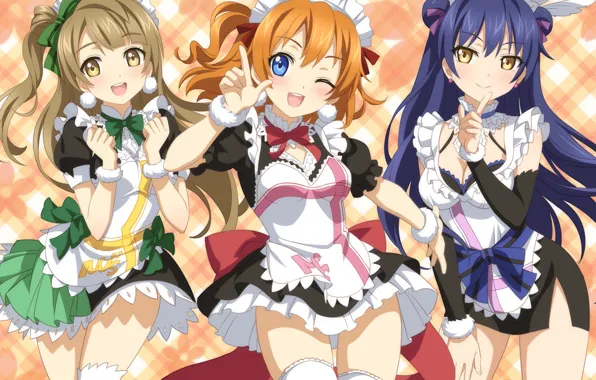 Girl, dress, anime, pose, manga, japanese, maid, bishojo
