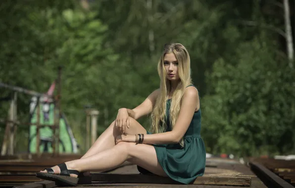Взгляд, модель, ножки, красотка, Paula