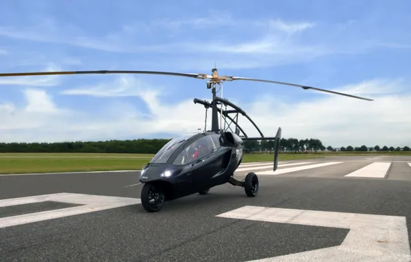 Sky, cloud, tecnology, kumo, flying car, Pal-v One, helicycle