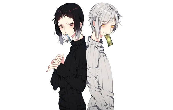 Парни, Bungou Stray Dogs, Атсуши, Бродячие Псы: Литературные Гении, Акутагава Рюноске