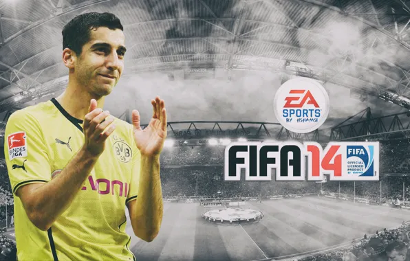 Футбол, Германия, Армения, Генрих Мхитарян, Henrikh Mkhitaryan, 2014, Fifa 14, Signal Iduna Park