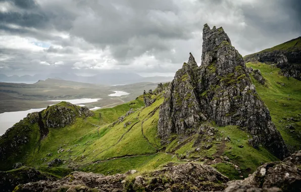 Картинка United Kingdom, Isle of Skye, Old Man of Storr