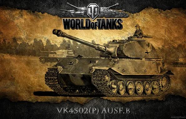Картинка Германия, танки, WoT, World of Tanks, VK 4502 (P) Ausf. B, тапок