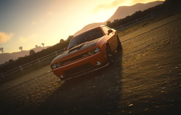 Dodge Challenger, The Crew, Sun Set