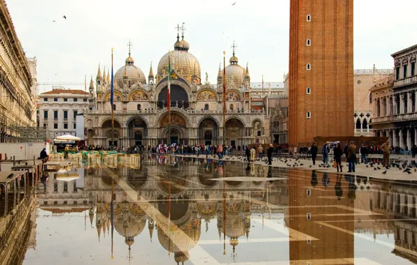 Картинка Венеция, Собор Святого Марка, площадь Сан Марко