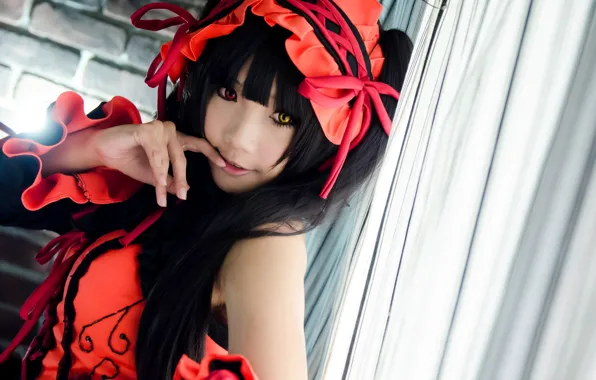 Японка, Cosplay, date a live, Kurumi Tokisaki