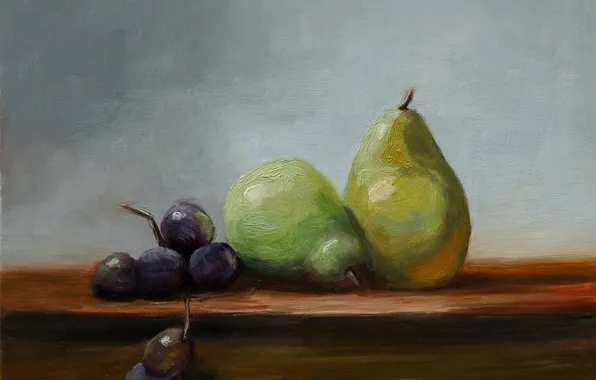 Картина, фрукты, натюрморт, живопись