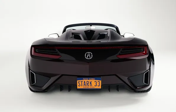 Concept, Roadster, 2012, вид сзади, Acura, Acura NSX, Acura NSX Roadster Concept
